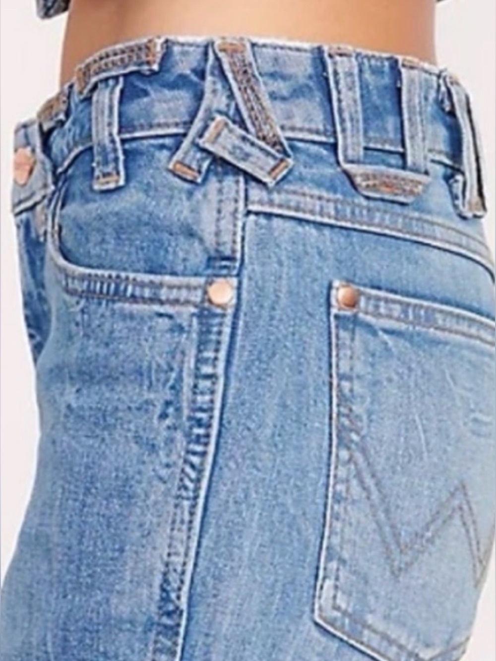 WRANGLER + STAUD “Bikini Jeans” Flare Split Hem Size 30x32